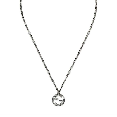 GUCCI Interlocking G 純銀項鍊 造型鍊帶 925純銀 古馳