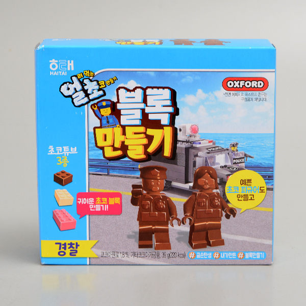 韓國【HAITAI】積木機器人DIY巧克力39g(賞味期限:2019.11.12)