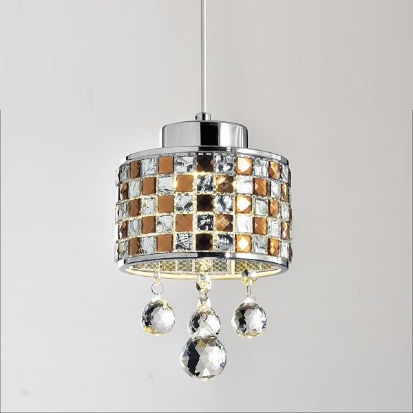 [吉客家居] 吊燈-KP-203-034 LED馬賽克玻璃水晶造型時尚奢華簡約北歐美式鄉村餐廳吧台民宿咖啡館