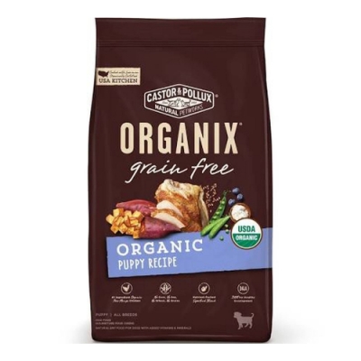 使用有機放養雞肉為第一成分 不含玉米、大豆、小麥或穀物