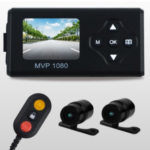【放大鏡】MVP1080 D6 基本款 機車前後雙鏡頭行車紀錄器 (附128G記憶卡)