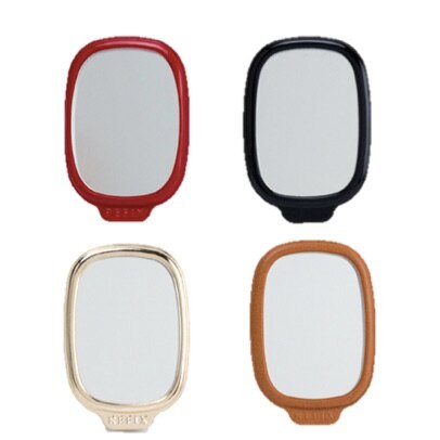 楕圓造型玻璃貼鏡 iphone7 android智慧型手機 可重複黏貼 無殘膠 紅 咖啡 金 黑4色供選擇 隨時注意自己儀表妝容不失真【Limiteria】