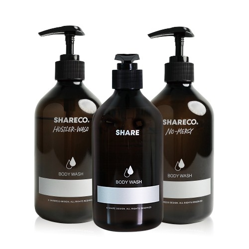 SHARECO. 木曜森林／雪松橡樹／菸草香 沐浴乳 460ml【新高橋藥妝】3款可選