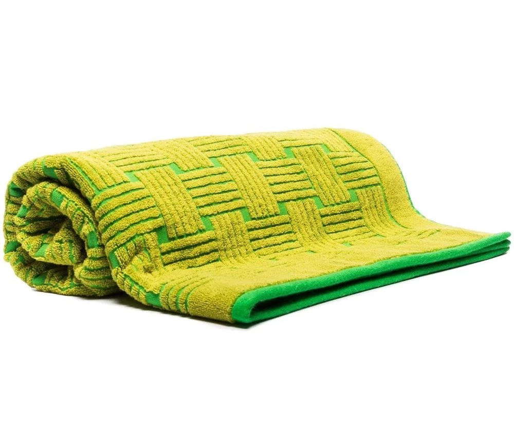 Bottega Veneta patterned jacquard beach towel