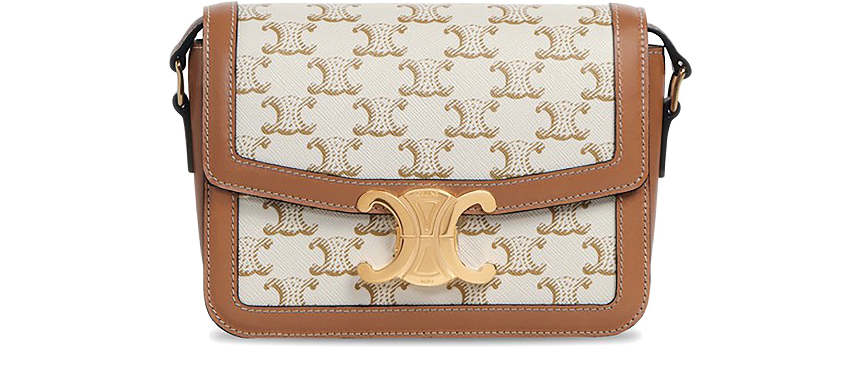 Celine 老花斜背包 (白色）(預購)