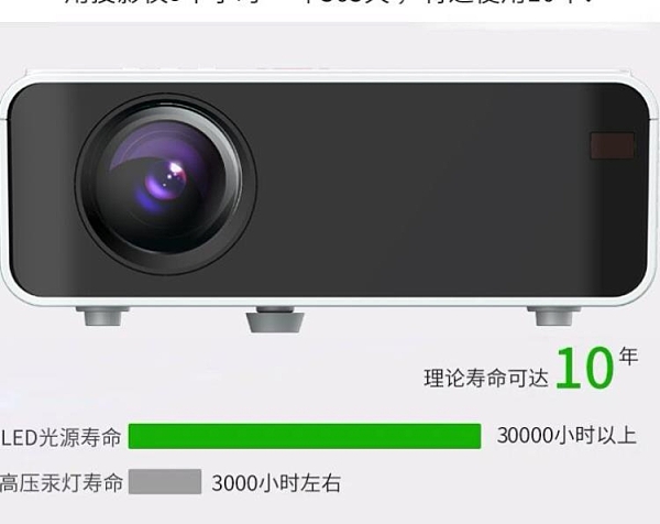 投影儀家用小型便攜式高清4K無線同屏可以連手機一體機投影機wifi墻上看電影白天墻投迷你宿舍學生家庭