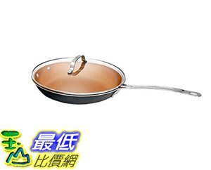 [8美國直購] 陶瓷鍋鈦合金不沾鍋 Gotham Steel 1765 Non-stick Titanium and Ceramic 11吋 Frying Pan Lid by Daniel Gree