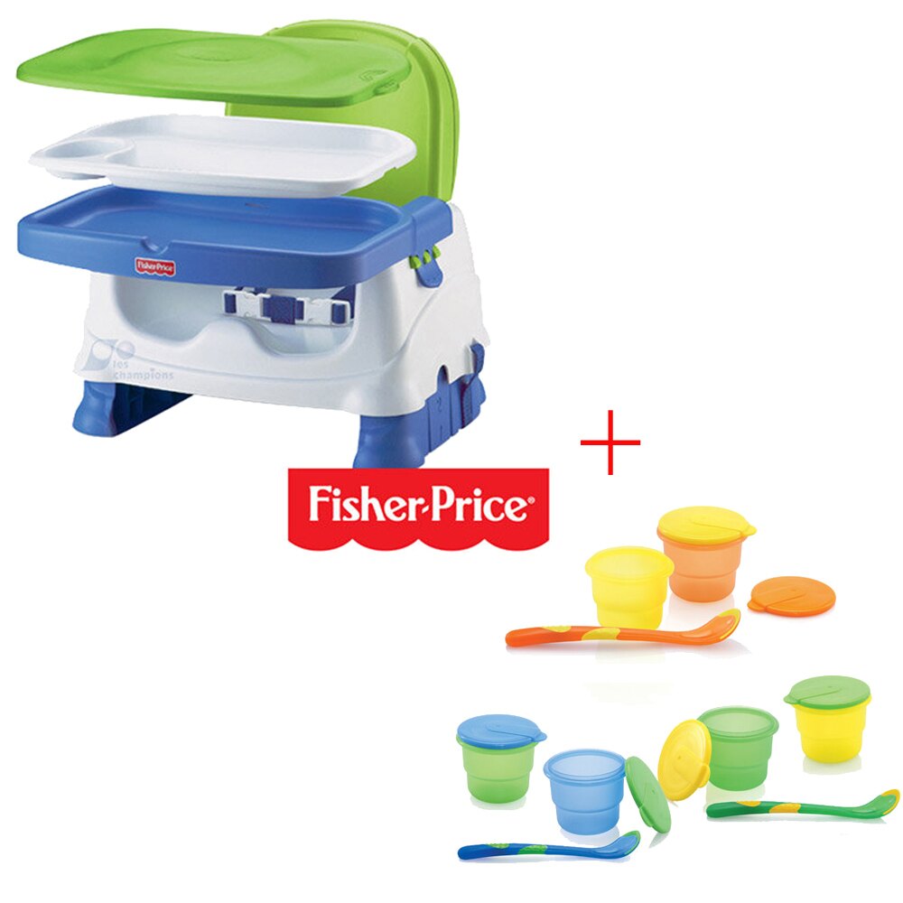 【奇買親子購物網】費雪牌 Fisher-Price寶寶小餐椅+Nuby 副食品儲存盒120ml(附匙)/顏色隨機出貨。嬰幼兒與孕婦人氣店家奇買親子購物網的首頁有最棒的商品。快到日本NO.1的Rakut