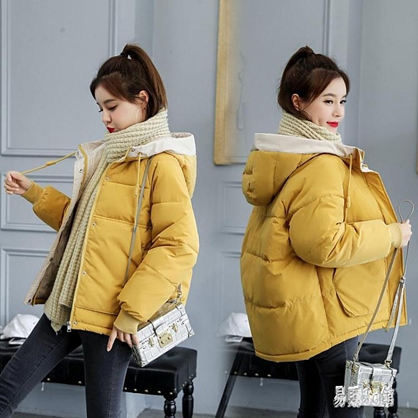 長袖棉服女2019新款學生棉襖羽絨棉衣短款韓版加厚外套面包服冬季