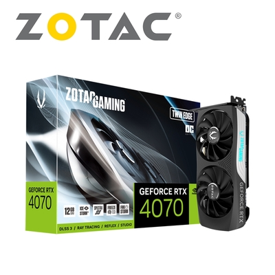 ZOTAC 索泰 GAMING GeForce RTX 4070 TWIN EDGE OC 顯示卡+CORSAIR 海盜船 CX650F RGB 80Plus 金牌 白色 電源供應器