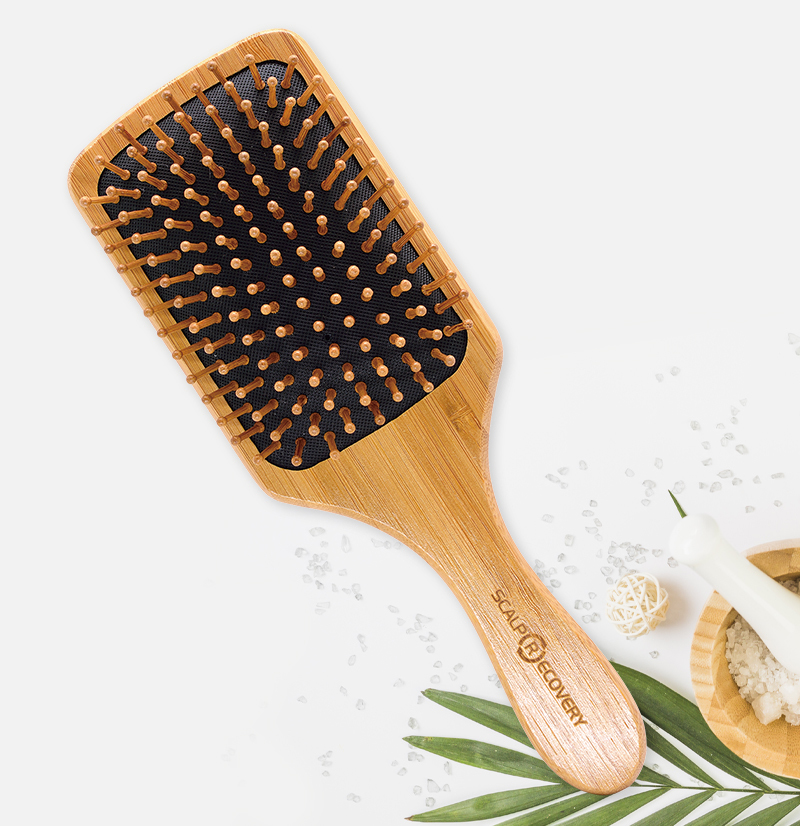 櫸木氣墊按摩梳