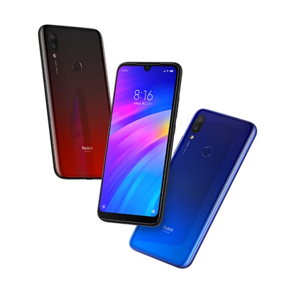 【小米新品】小米Redmi 7★（可刷官方國際版）4000mAh大電量驍龍632八核處理器1200萬AI雙攝1.25μm大像素相機6.26水滴全面屏德國萊茵TÜV 認證護眼屏炫彩漸變3D曲面機身