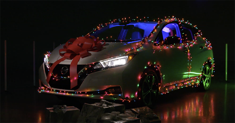 迎接聖誕 Nissan Leaf