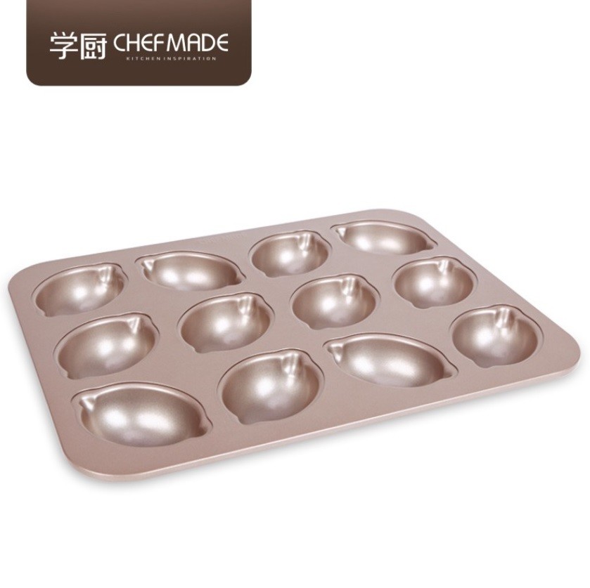 Chefmade 學廚 12連檸檬模 不沾蛋糕模 不沾檸檬模蛋糕 模檸檬蛋糕 雞蛋糕【WK9750】