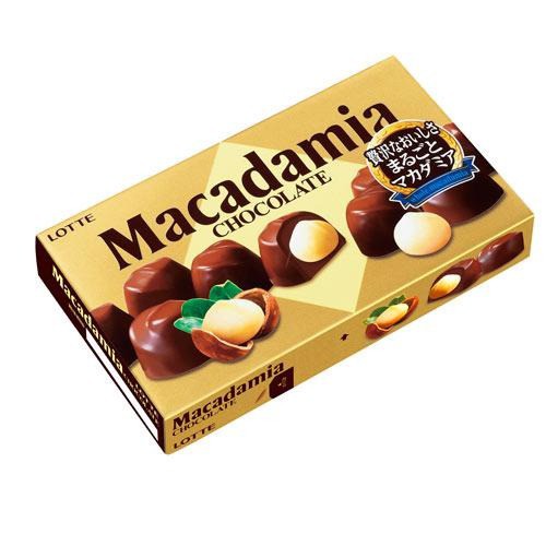 ◆選飽滿夏威夷豆精心烘培，加以完美包覆的雙層巧克力，每口都是享 項目 : 說明 商品名稱 : LOTTE Macadamia 夏威夷果仁巧克力 品牌 : LOTTE 商品種類 : 巧克力 數量 : 6