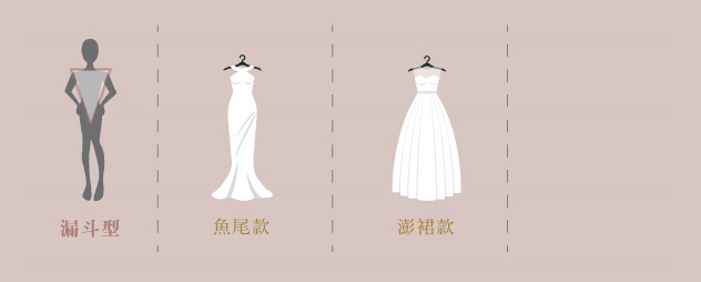 漏斗型 婚紗