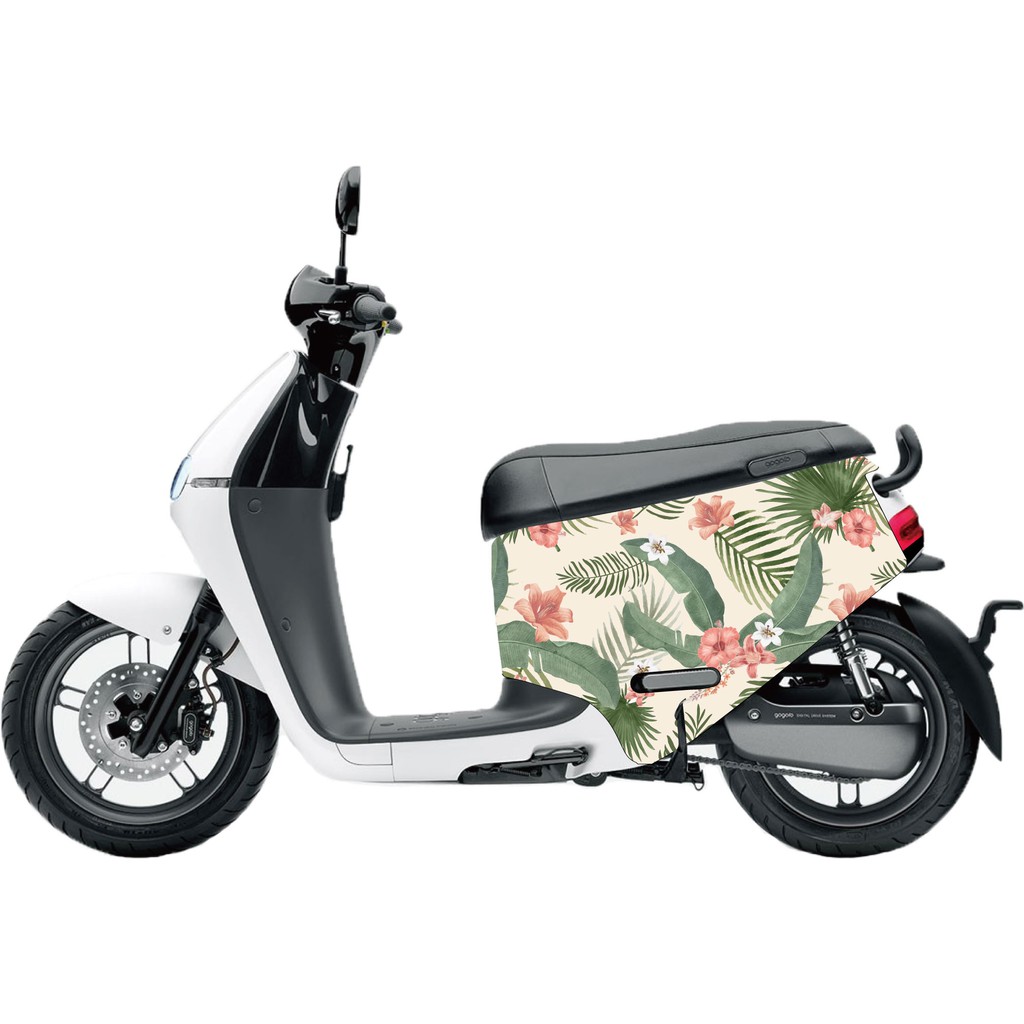 GOGORO2防刮車套 自訂款 夏日風情花花款Goddess加帝士 跨界設計gogoro2代車系防刮車套，讓車主的愛車更能展現獨有質感。*收納後如有摺痕屬正常現象，不影響使用及防刮功能，因材質具有伸縮