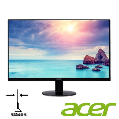 23吋 IPS 面板Full HD 高解析度D-Sub / DVI / HDMI 三接頭介面三年保固+台灣區到府收送6.6mm 纖薄機身1億:1 高動態對比178度 廣視角護眼濾藍光不閃屏