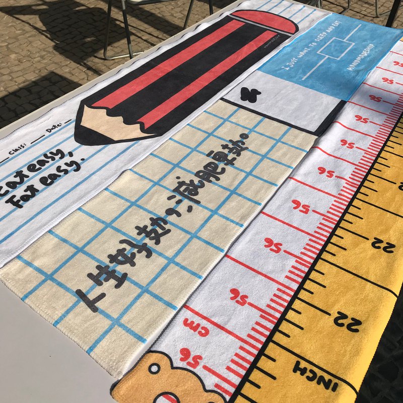 減肥必備 | 鼓勵放棄減肥繼續食的心靈運動毛巾 款式: A) KEEP EAT, KEEP FAT B)人生好攰，減肥更攰 C)永恆的22吋