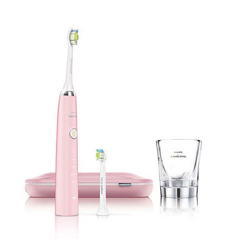 5種潔牙模式:清潔,美白,拋光,牙齦保健,敏感設計背光顯示面板溫和的技術可以防止磨損和牙齦雙充電系統：玻璃充電座與旅行充電盒