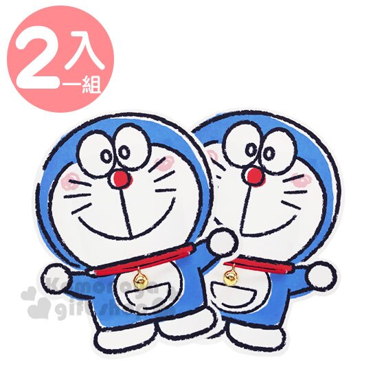 小禮堂 哆啦A夢 迷你造型鈴鐺直式紅包袋組《2入.深藍》信封袋.禮金袋