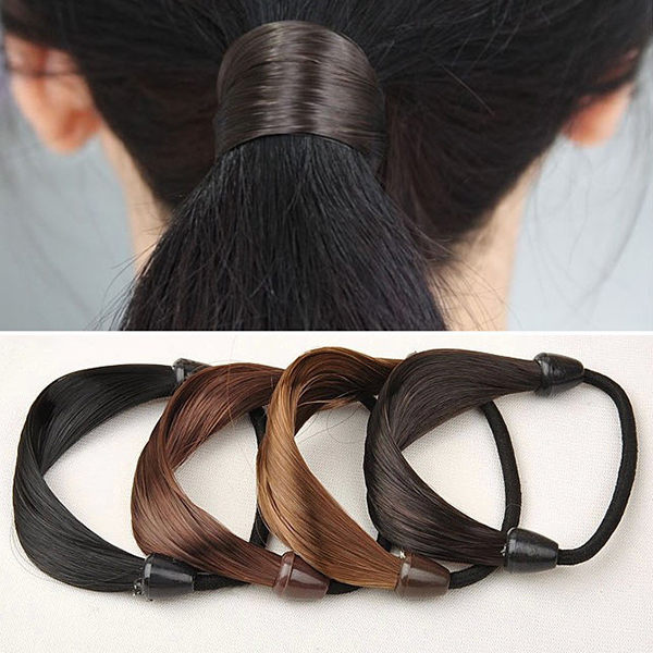 【01268】 時尚假髮馬尾髮圈 髮繩 《FM-Z3038》