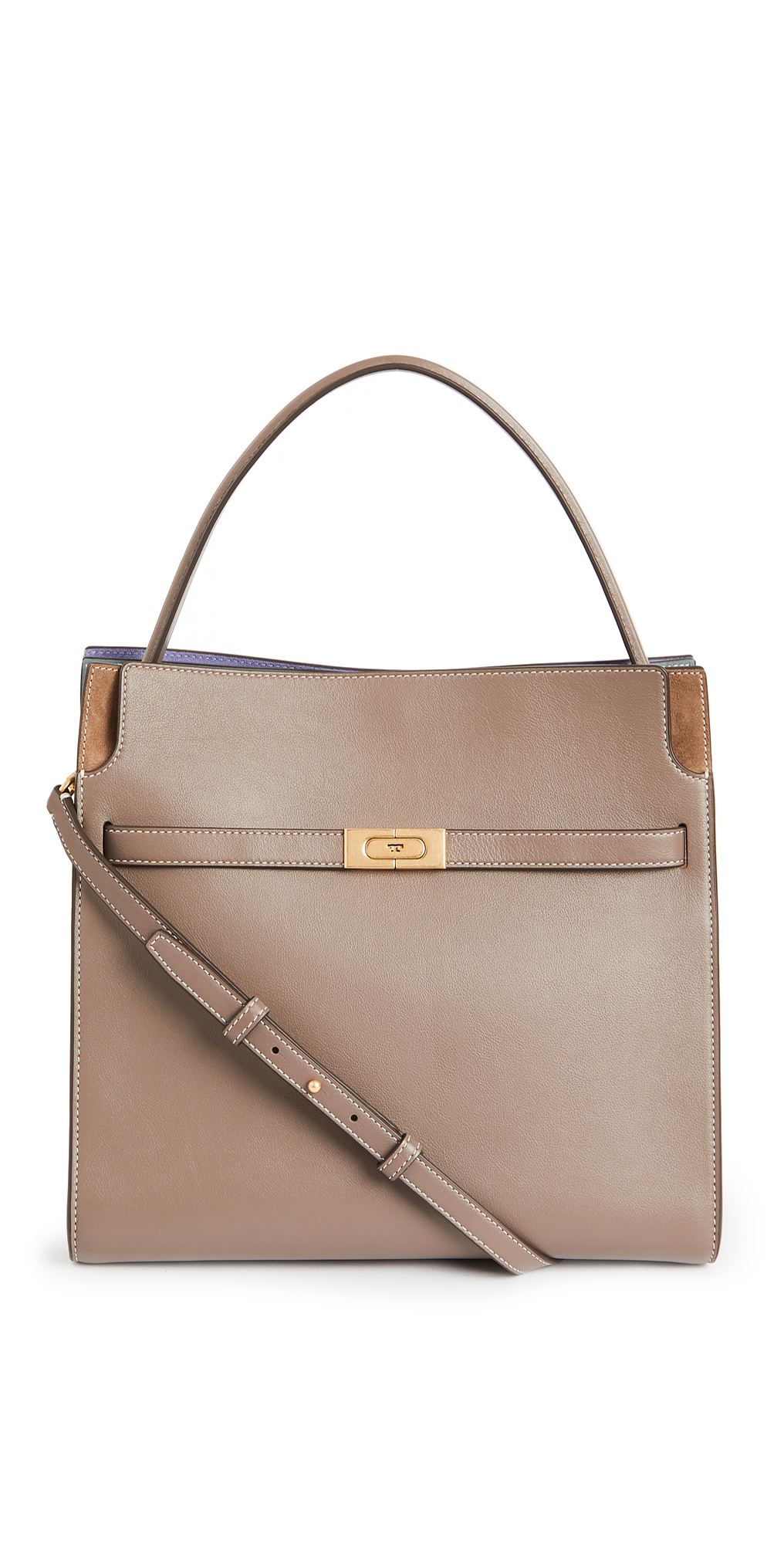 Tory Burch Lee Radziwill Double Bag Clam Shell One Size