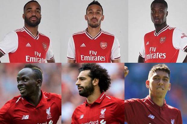 Trio Lini Depan Arsenal Tantang Trisula Maut The Reds