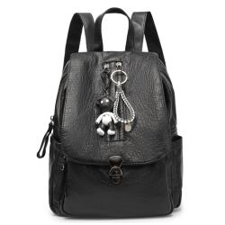 【Ela】韓系個性時尚小熊休閒女性百搭後背包/單肩/手提