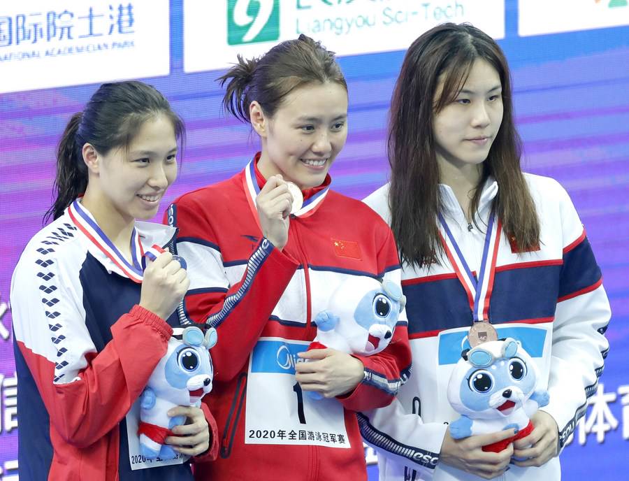 Asian record holders Liu, Yan secure golds at Chinese national swimming