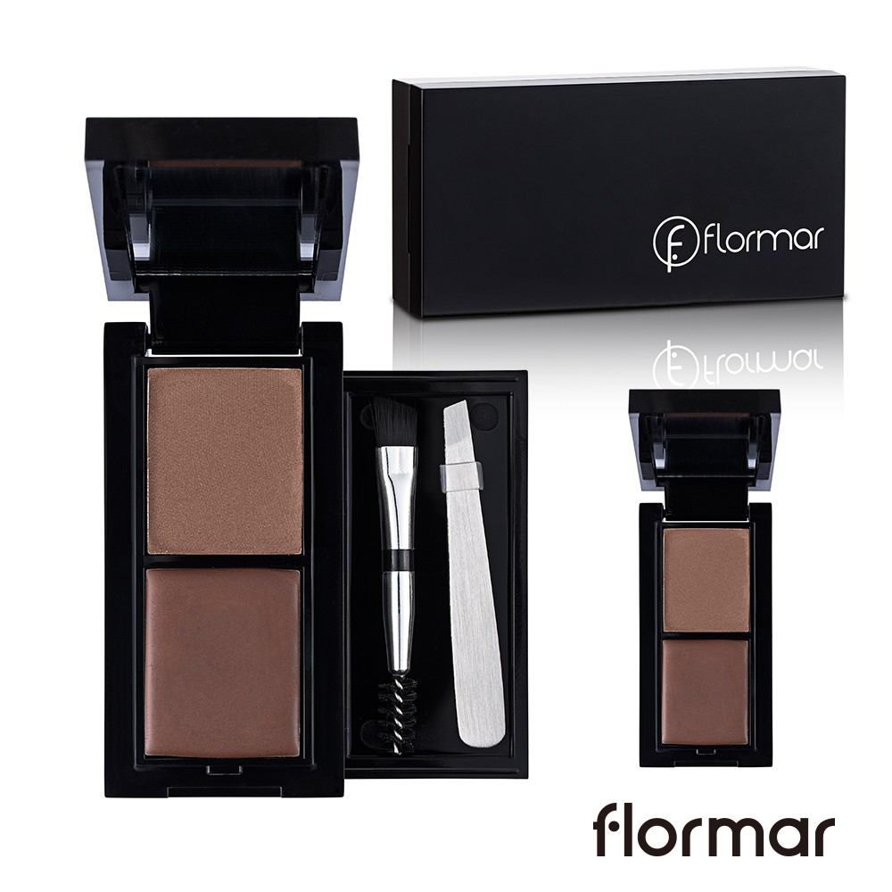 Flormar 巴黎魅力二合一雙效眉彩寶盒030深棕眉蠟1.7g+眉粉1.8g[flormar_taiwan]