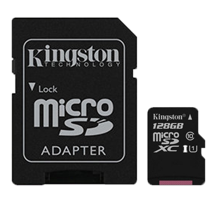 金士頓 Kingston 128G MicroSD U1 C10 附轉卡 記憶卡 128GB 讀100 寫10 SDCS