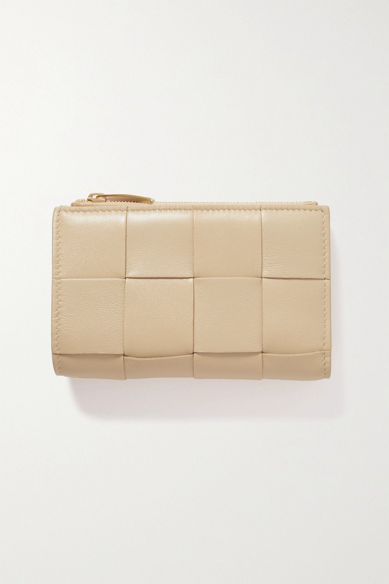 Bottega Veneta - Cassette Medium Intrecciato Leather Wallet - Beige - one size