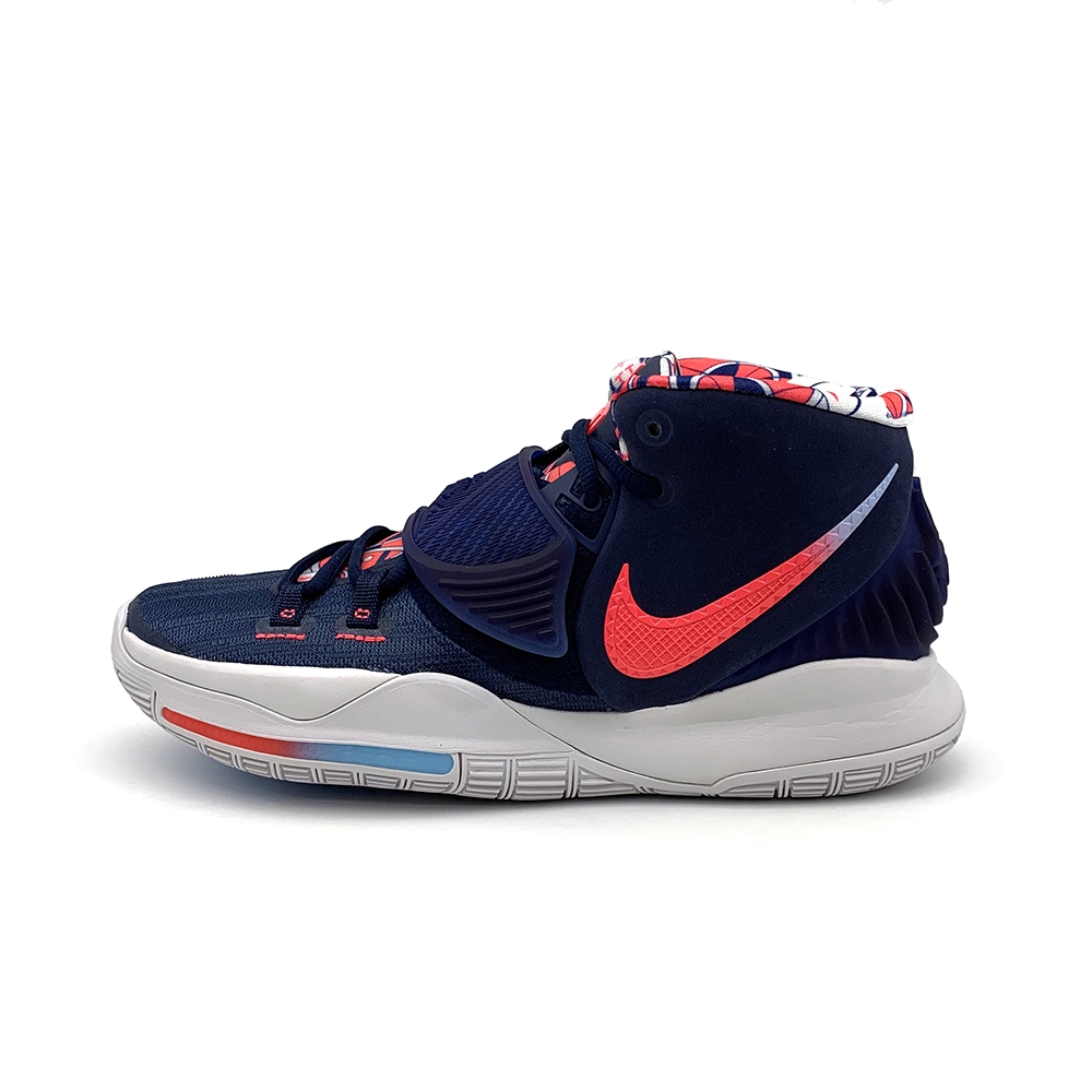 NIKE KYRIE 6 EP 男籃球鞋-BQ4631402-藍專為 Kyrie Irving 在球場上令人意想不到的創意匠心打造，Kyrie 6 EP 籃球鞋著重舒適、控制力和能量轉換，以助他健步如