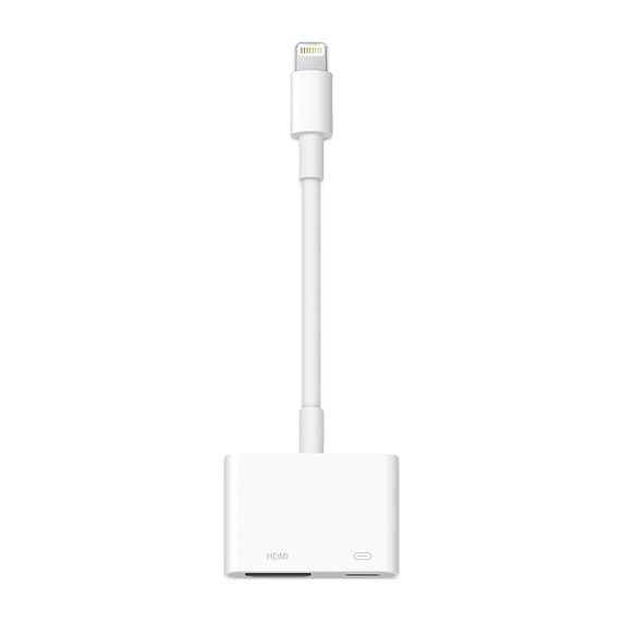 APPLE蘋果原廠授權經銷商【商品名稱】Lightning 數位影音轉接器【商品特色】Lightning數位影音轉接器 可使用於配備 Lightning 連接器的 iPhone、iPad 或 iPod