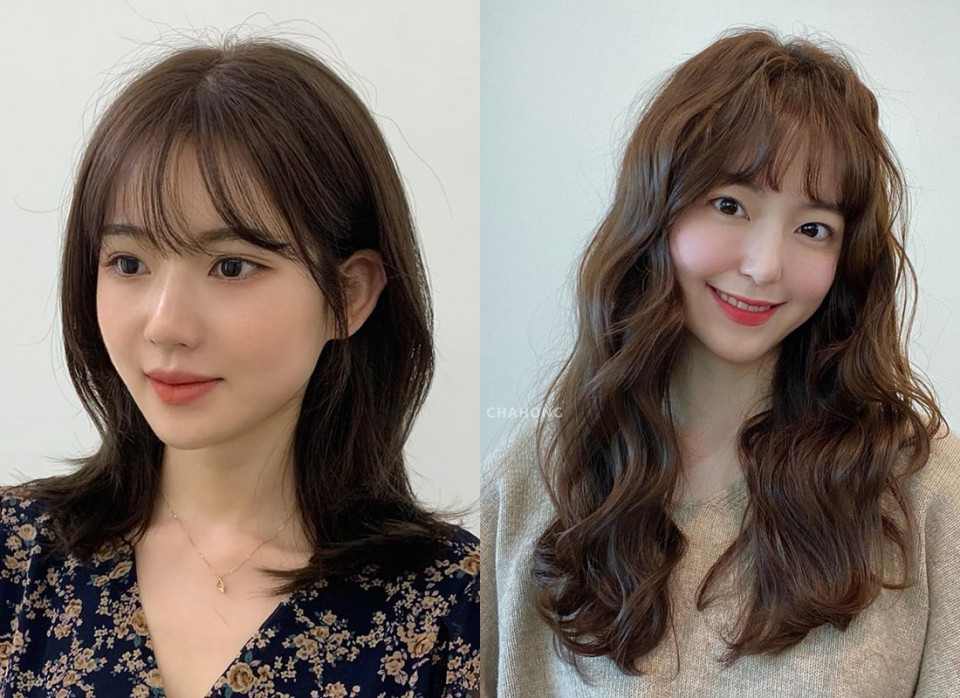 短下巴臉型適合瀏海：瀏海寬度寬、不要太稀薄