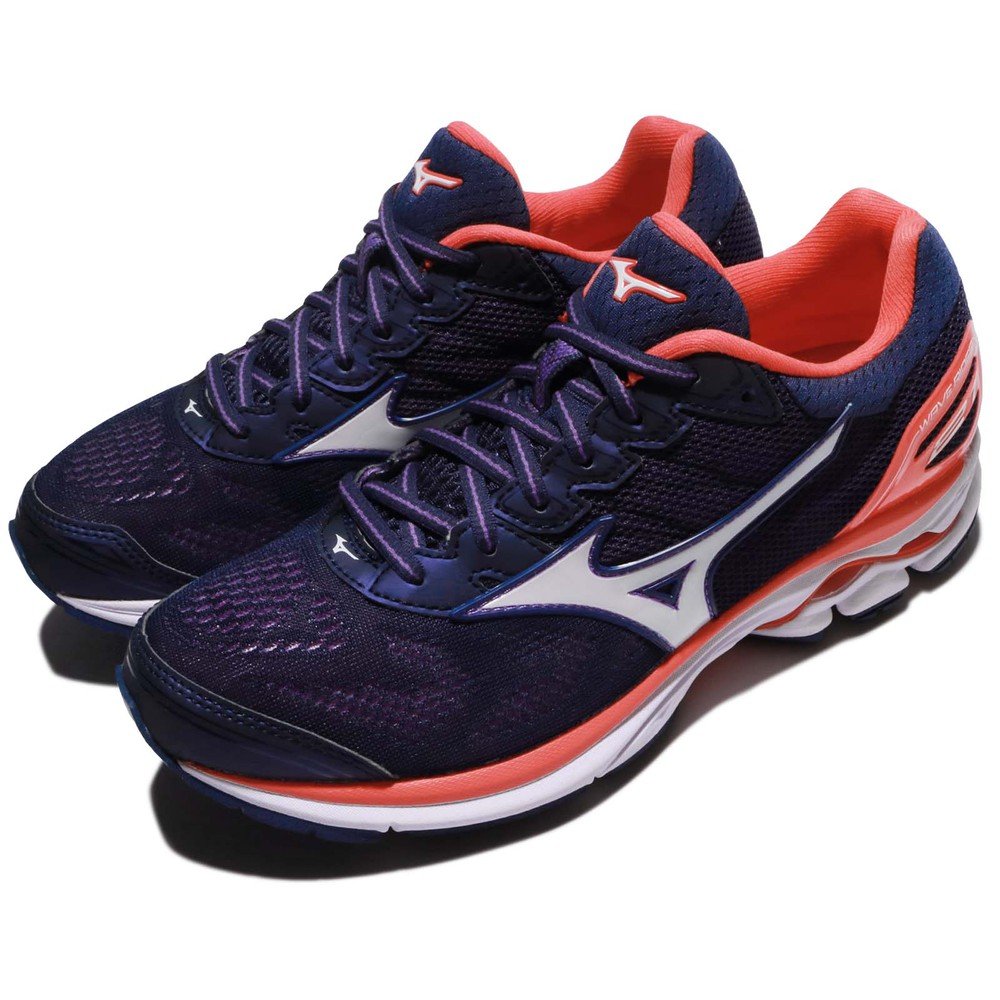 專業慢跑鞋品牌:MIZUNO型號:J1GD180302品名:Wave Rider 21配色:紫色,粉色