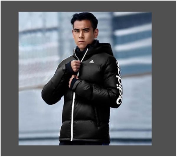 愛迪達 ADIDAS 三葉草 男士羽絨外套 AY3842 黑色 連帽外套 羽絨衣S-XXL/澤米