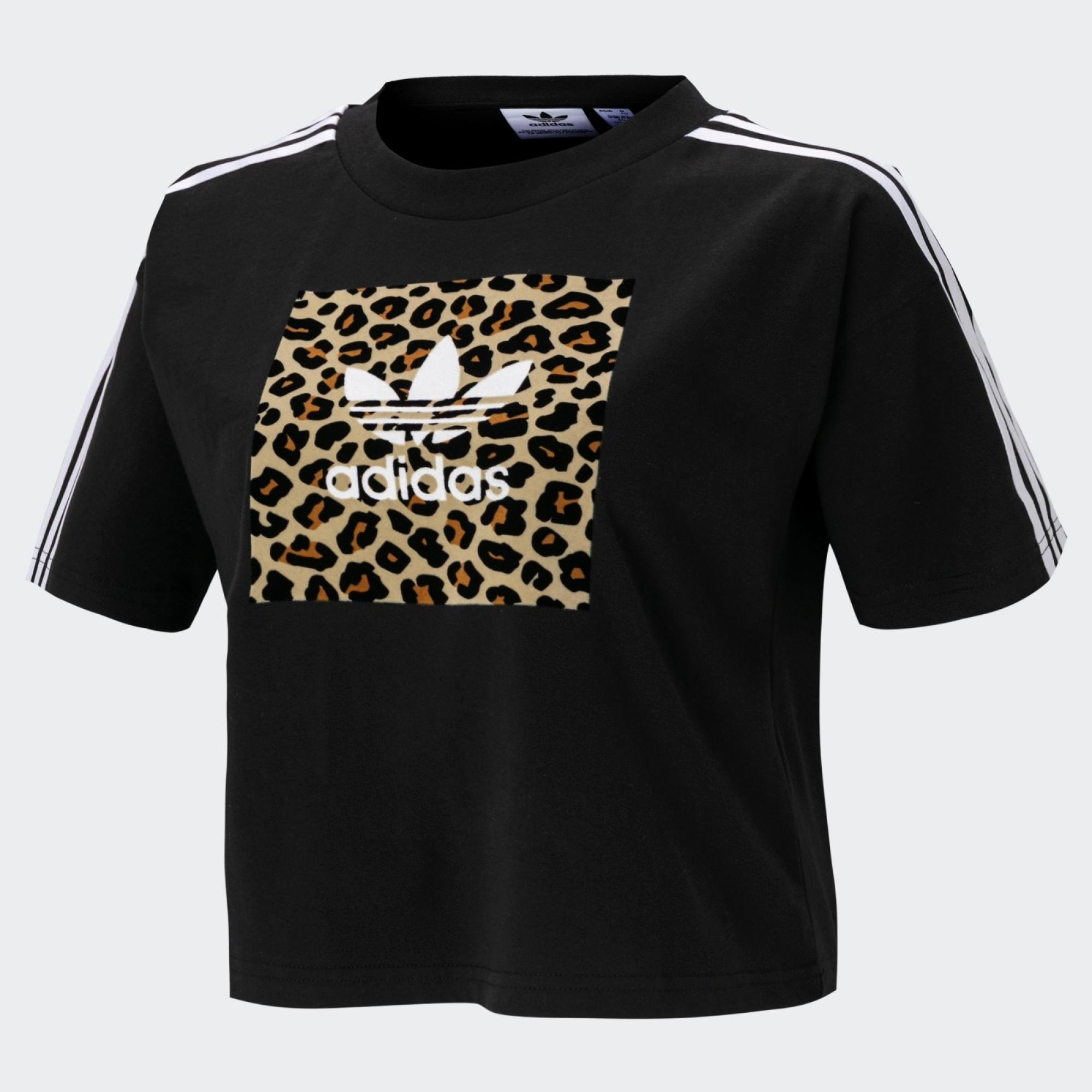 飾動物紋的短袖上衣