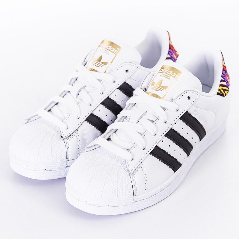 ADIDAS-SUPERSTAR W 女休閒鞋 AC8576-黑白