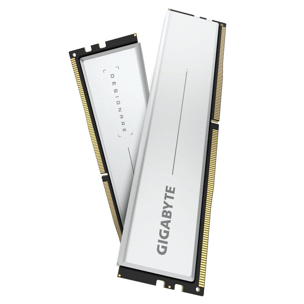 GIGABYTE 宣布推出 DESIGNARE Memory 64GB (2x32GB) 雙通道套裝模組，單條容量即達 32GB。