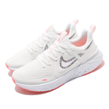 品牌: NIKE型號: AT1369-102品名: Wmns Nike Legend React 2特點: 輕量 透氣 舒適 避震 路跑 健身 白 粉