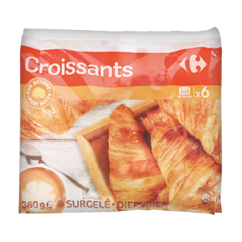 家樂福冷凍可頌麵包