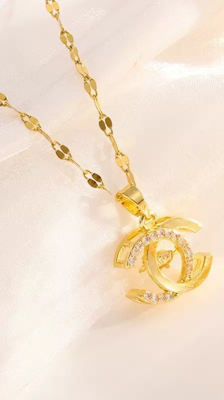 🟥💜 (BB027) inbox - Jewelry Shop - สร้อยคอจี้ดับเบิ้ลซี