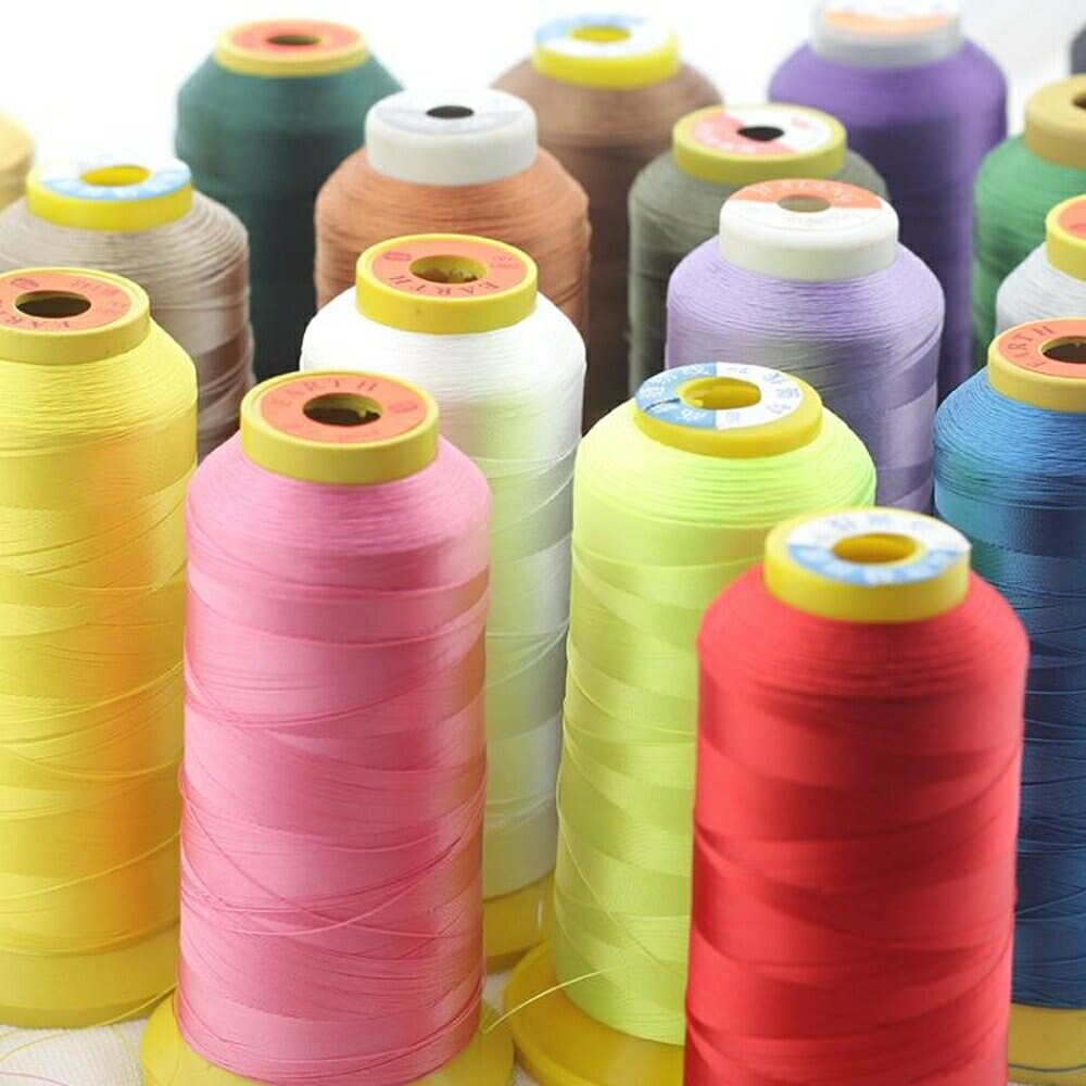 縫紉線3股滌綸高強線縫紉線服裝線工業家用縫紉機線拷邊線尼龍線手縫線-快速出貨
