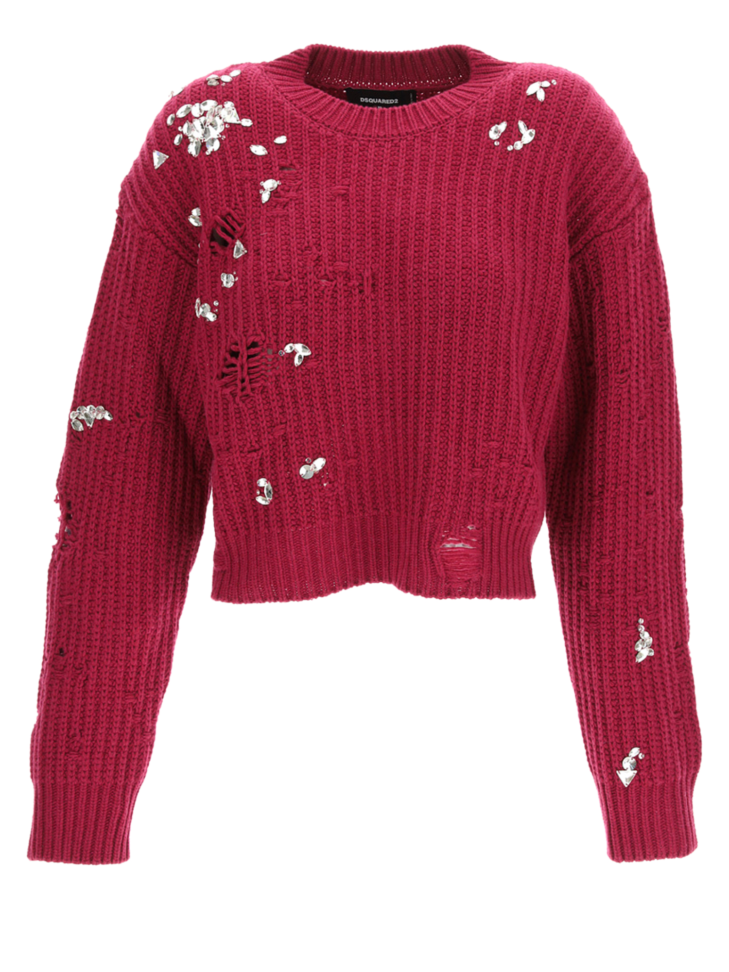 Women's Knitwear & Sweatshirts - Dsquared2 - In Burgundy Wool