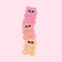三顆小熊軟糖