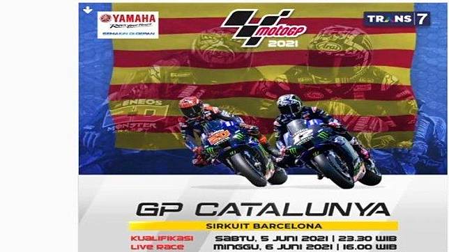 Jam Tayang Motogp Catalunya 2021 Live Streaming Trans7 Gratis Race Utama Pukul 18 00 Wib Tribunnews Com Line Today