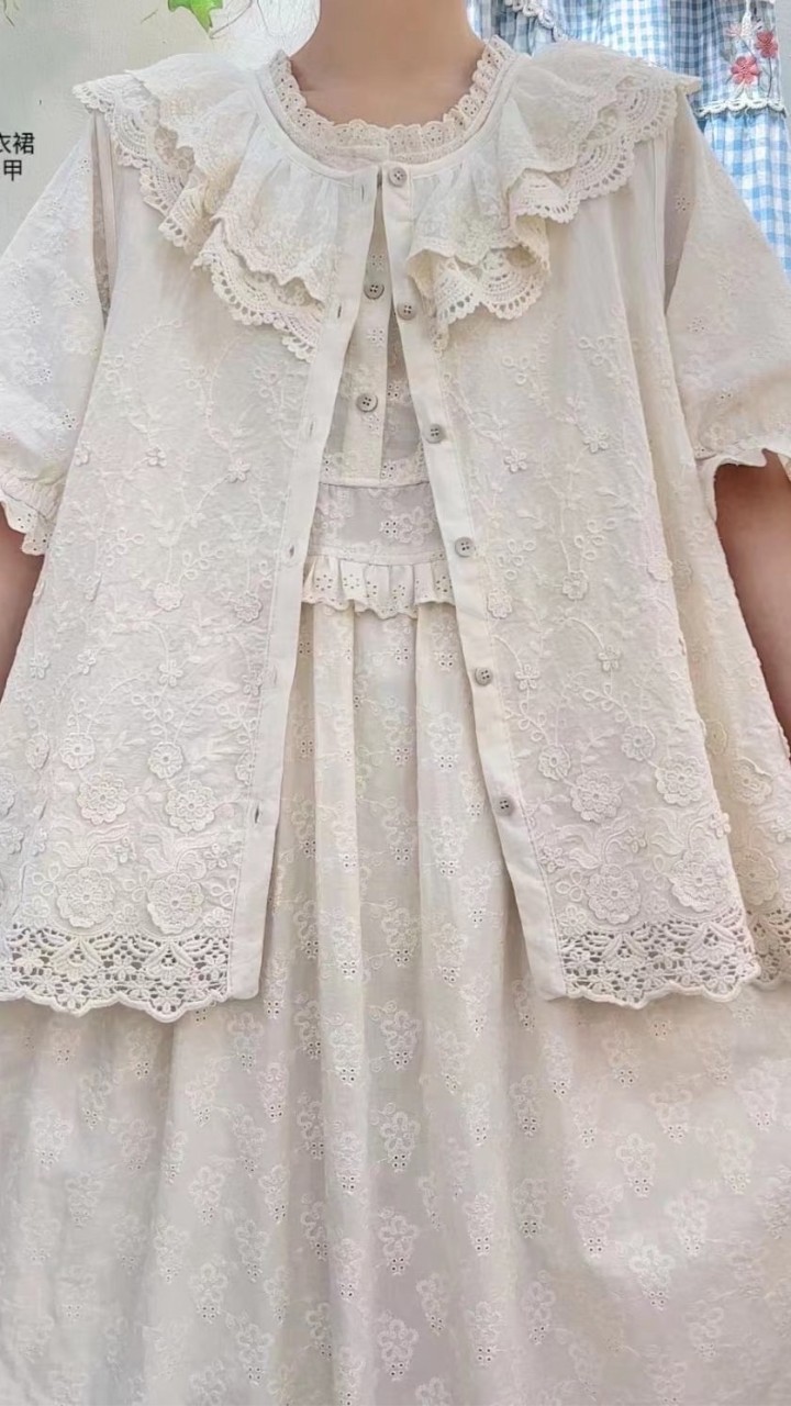 一成蕾絲日韓款鄉村森系服飾