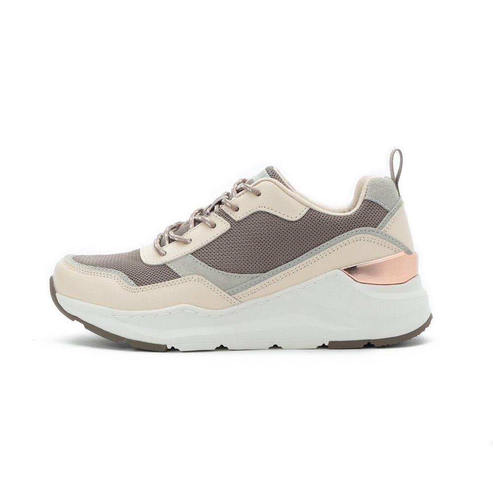 SKECHERS ROVINA 厚底綁帶運動鞋 奶茶 155011TPNT 女鞋